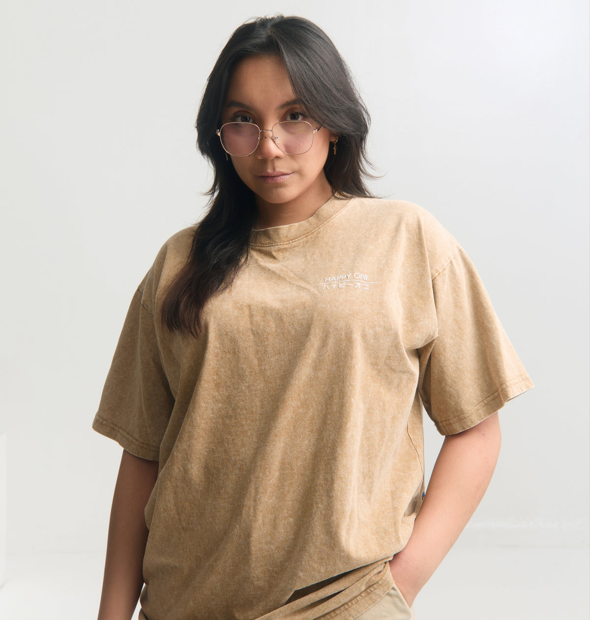 HAPPY ONI - Oversized Brown
