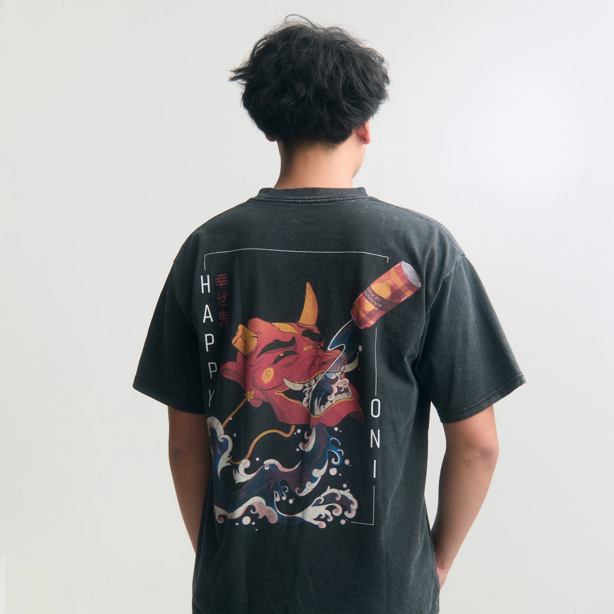 HAPPY ONI - Oversized Black