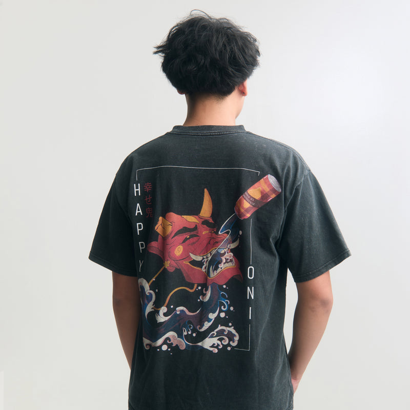 HAPPY ONI - Oversized Black