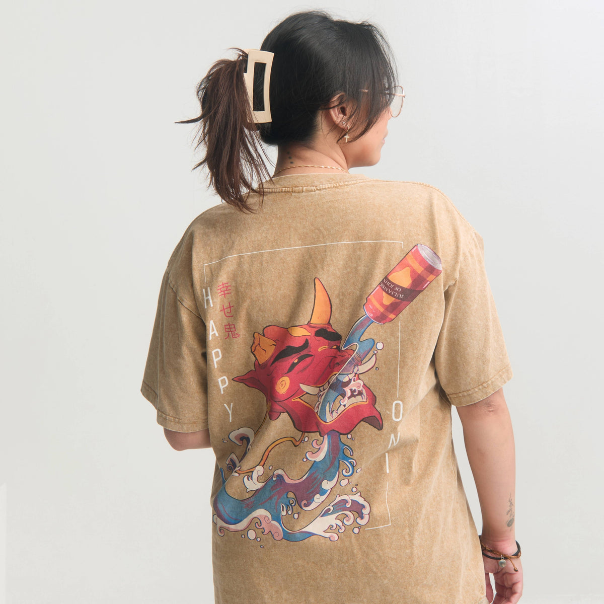 HAPPY ONI - Oversized Brown